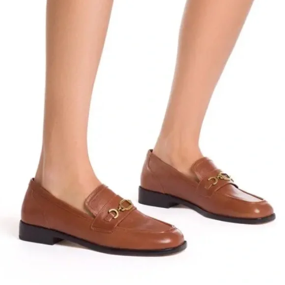LARROUDE Patricia Loafer in Mocca, Size 6.5, New in Box